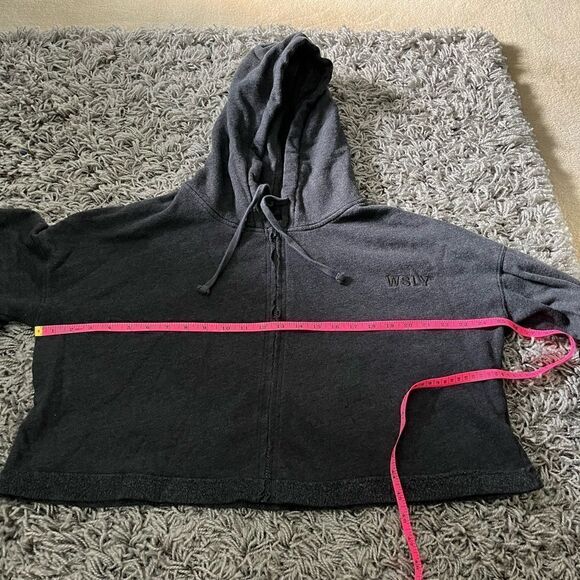 Bandier x WSLY Ecosoft Cropped Zip Up Hoodie - Picture 8 of 13